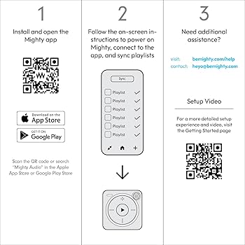 Amazon.com: Mighty 3 Spotify y Amazon Music Player - Compatible